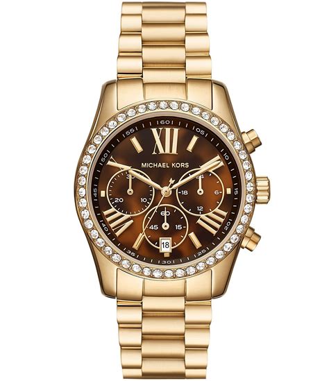 michael kors lexington watch small|michael kors chronograph gold.